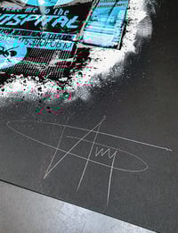 Image 3 of TAKE ME TO THE HOSPITAL - 4/5 TEST PROOF - BLUE on BLACK