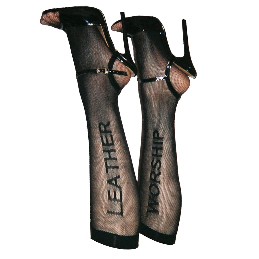 Image of LEATHER WORSHIP KNEE SOCKS - PRE ORDER
