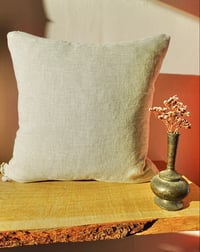 Image 4 of Welsh Rose Woven Wool Cushion- Square