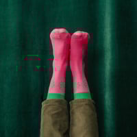 Image 1 of Chaussettes unisexe roses Maison 89