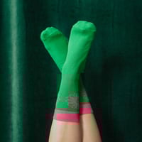 Image 1 of Chaussettes unisexe vertes Maison 89