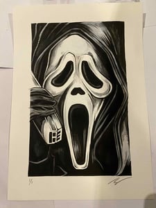 Image of SCREAM - GHOSTFACE - OG WATERCOLOUR