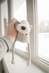 Image 2 of Bernie - Sculpted Sock Monkey, Polyfilled and Weighted