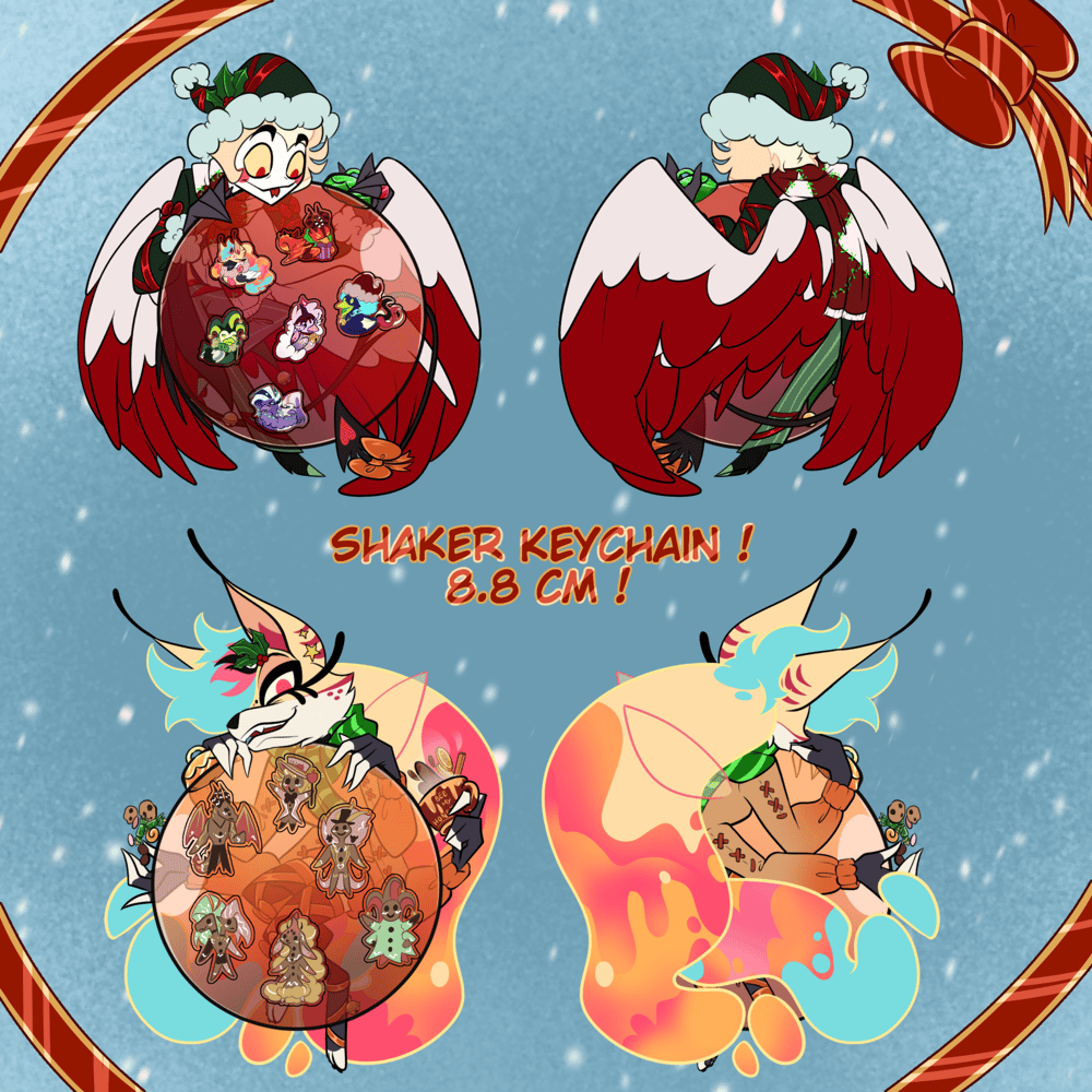 Image of PREORDER 24H LEFT Christmas Shaker Keychain