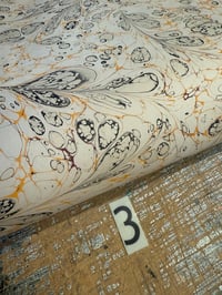 Image 4 of Some of a kind hand marbled papers ''Lacy Quill" (3 sheets available)