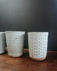 Image 3 of A trio of Cornish stone and Dolomite glazed Beakers 