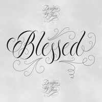 Image 1 of Tatoveringsdesign: Blessed