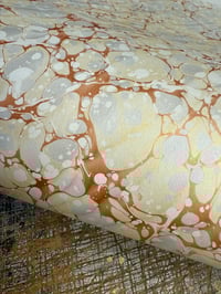 Image 1 of One of a kind hand marbled papers ''Serenity"