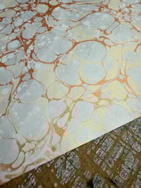Image 5 of One of a kind hand marbled papers ''Serenity"