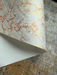 Image 7 of One of a kind hand marbled papers ''Serenity"