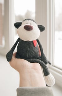 Image 2 of Riley - Sculpted Sock Monkey, Polyfilled and Weighted