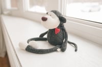 Image 4 of Riley - Sculpted Sock Monkey, Polyfilled and Weighted