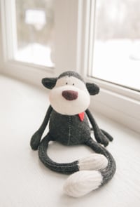 Image 1 of Riley - Sculpted Sock Monkey, Polyfilled and Weighted