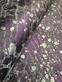Image 1 of Some of a kind hand marbled papers ''Belladonna" (2 sheets available)