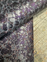 Image 5 of Some of a kind hand marbled papers ''Belladonna" (2 sheets available)