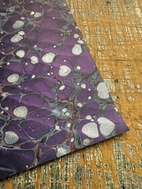 Image 8 of Some of a kind hand marbled papers ''Belladonna" (2 sheets available)