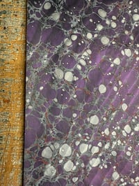 Image 6 of Some of a kind hand marbled papers ''Belladonna" (2 sheets available)