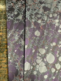 Image 7 of Some of a kind hand marbled papers ''Belladonna" (2 sheets available)