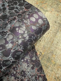 Image 3 of Some of a kind hand marbled papers ''Belladonna" (2 sheets available)