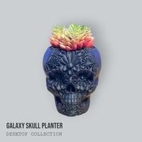 Image 3 of Mini Marble Skull Planter