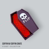 Image 4 of Kickflip Magnetic Fidget Skateboard - Coffin Edition