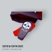 Image 5 of Kickflip Magnetic Fidget Skateboard - Coffin Edition