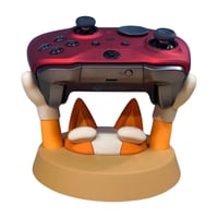 Image 2 of Blue Heeler Family Controller Stand | Gaming Desk Decor