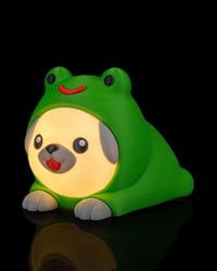 Image 1 of Frog Hoodie Puppy Night Light: Kawaii Gamer Room Decor