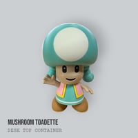 Image 6 of Mushroom Toad &amp; Toadette Desk Container