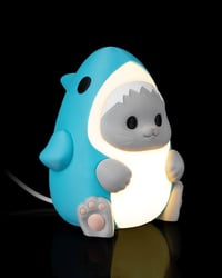 Image 1 of Sharkitty Table Lamp: Kawaii Cat Shark Night Light