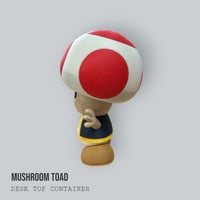 Image 7 of Mushroom Toad &amp; Toadette Desk Container