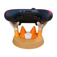 Image 5 of Blue Heeler Family Controller Stand | Gaming Desk Decor