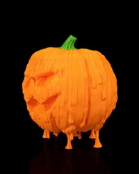 Image 3 of Pumpkin Candy Dish – Creepy Halloween Treat Bowl with Lid