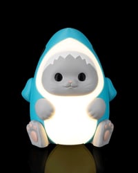 Image 5 of Sharkitty Table Lamp: Kawaii Cat Shark Night Light