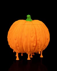 Image 4 of Pumpkin Candy Dish – Creepy Halloween Treat Bowl with Lid