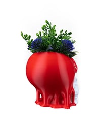 Image 6 of Dripping Skull Planter – Gothic Halloween Home Decor