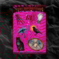 NEW! STICKER SHEET | VERY SUPERSTITIOUS