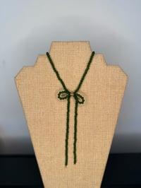 Image 1 of Dyed Jade Bow Necklace