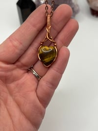 Image 2 of Tigers eye heart