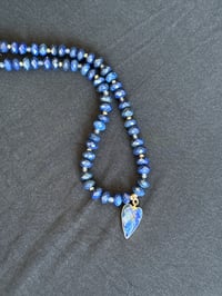 Image 3 of Lapis Lazuli Necklace with Heart Charm