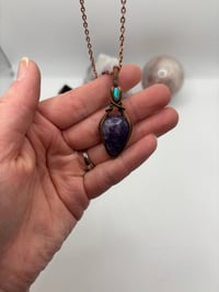 Image 2 of Lepidolite + Ethiopian opal