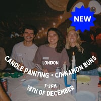 Image 1 of Candle Painting + Cinnamon Buns, 18th of December, 7-9pm, London