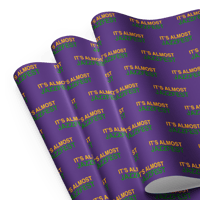 Image 1 of Mardi Gras Colors - Wrapping paper