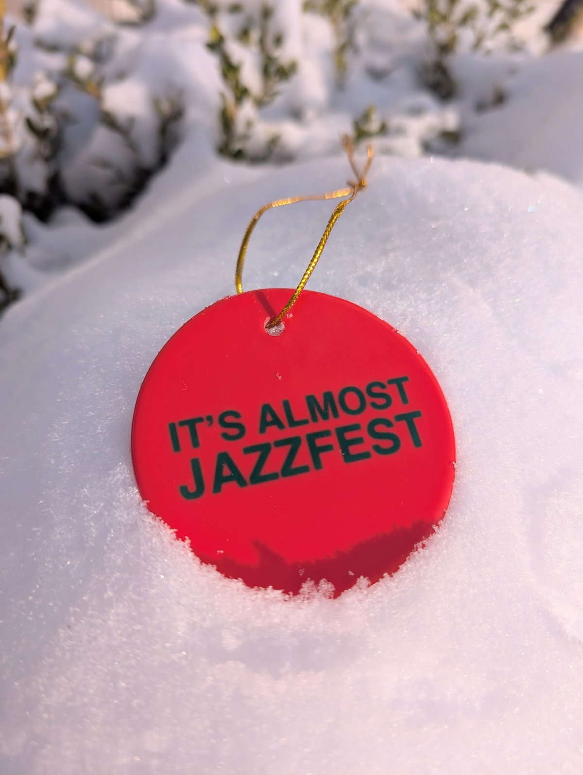 Almost Jazzfest Double-sided ceramic ornaments