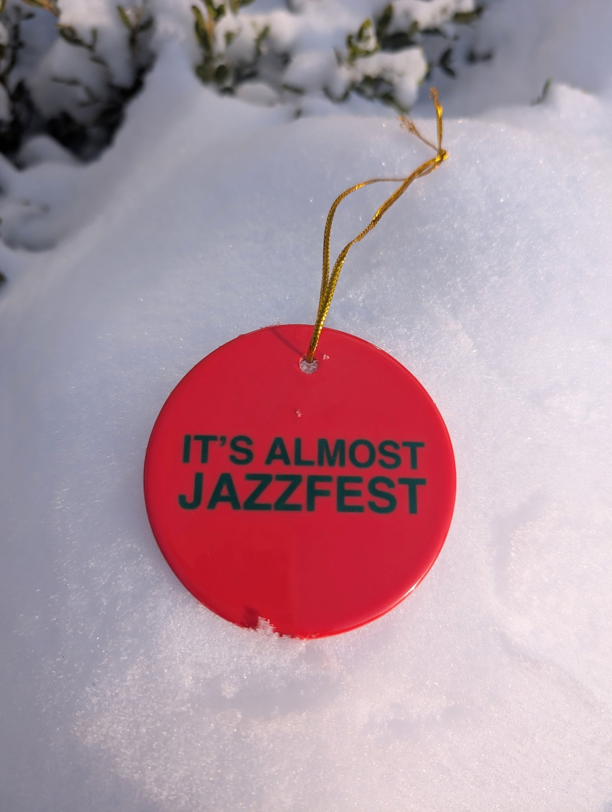 Almost Jazzfest Double-sided ceramic ornaments
