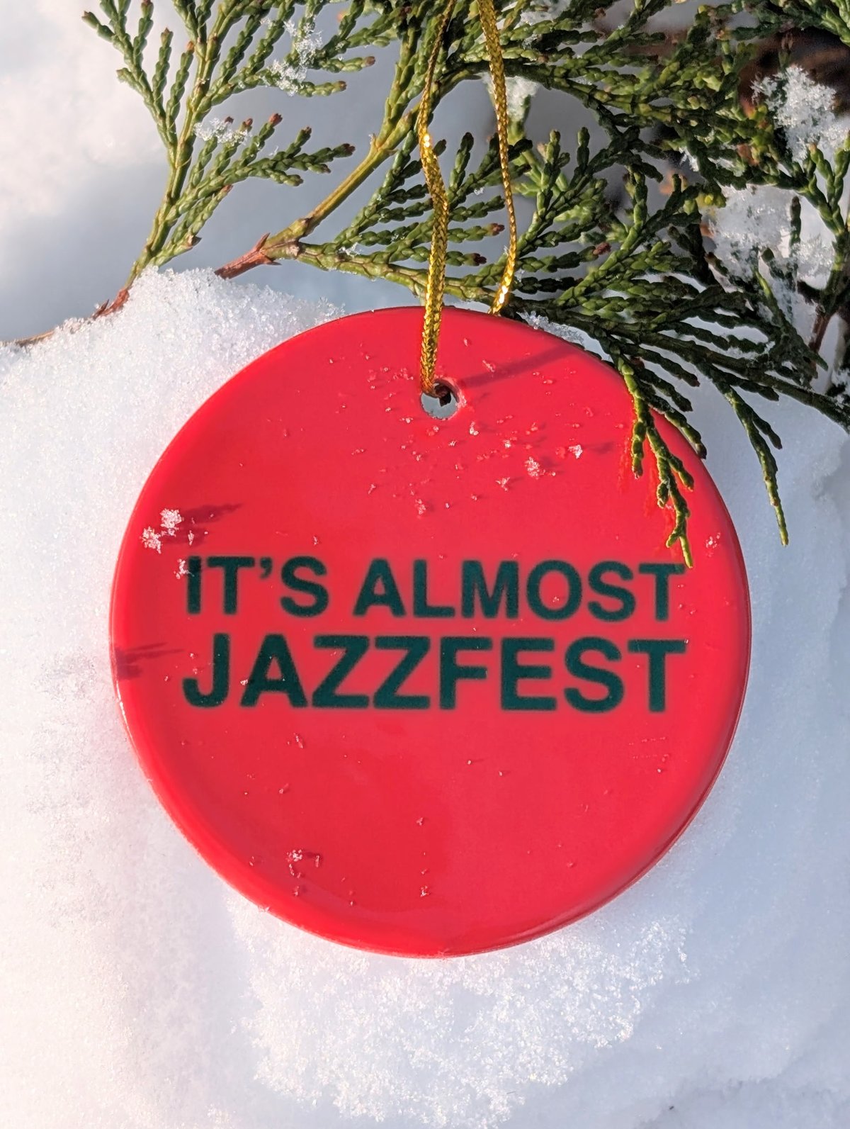 Almost Jazzfest Double-sided ceramic ornaments