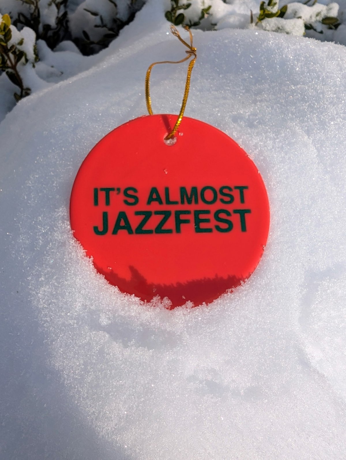 Almost Jazzfest Double-sided ceramic ornaments