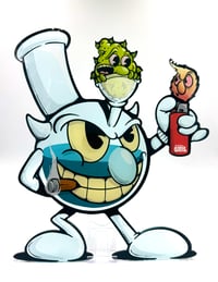 Image 1 of "BAD TO THE BONG" Plexiglas Cut 