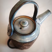 Image 5 of Hare and the Hound sgraffito teapot 