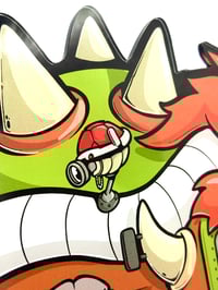 Image 3 of "BOWSER TRAIN" Plexiglas Cut 